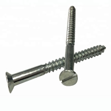 A2-70 Stainless Steel Flat Head Slotted Wood Screw